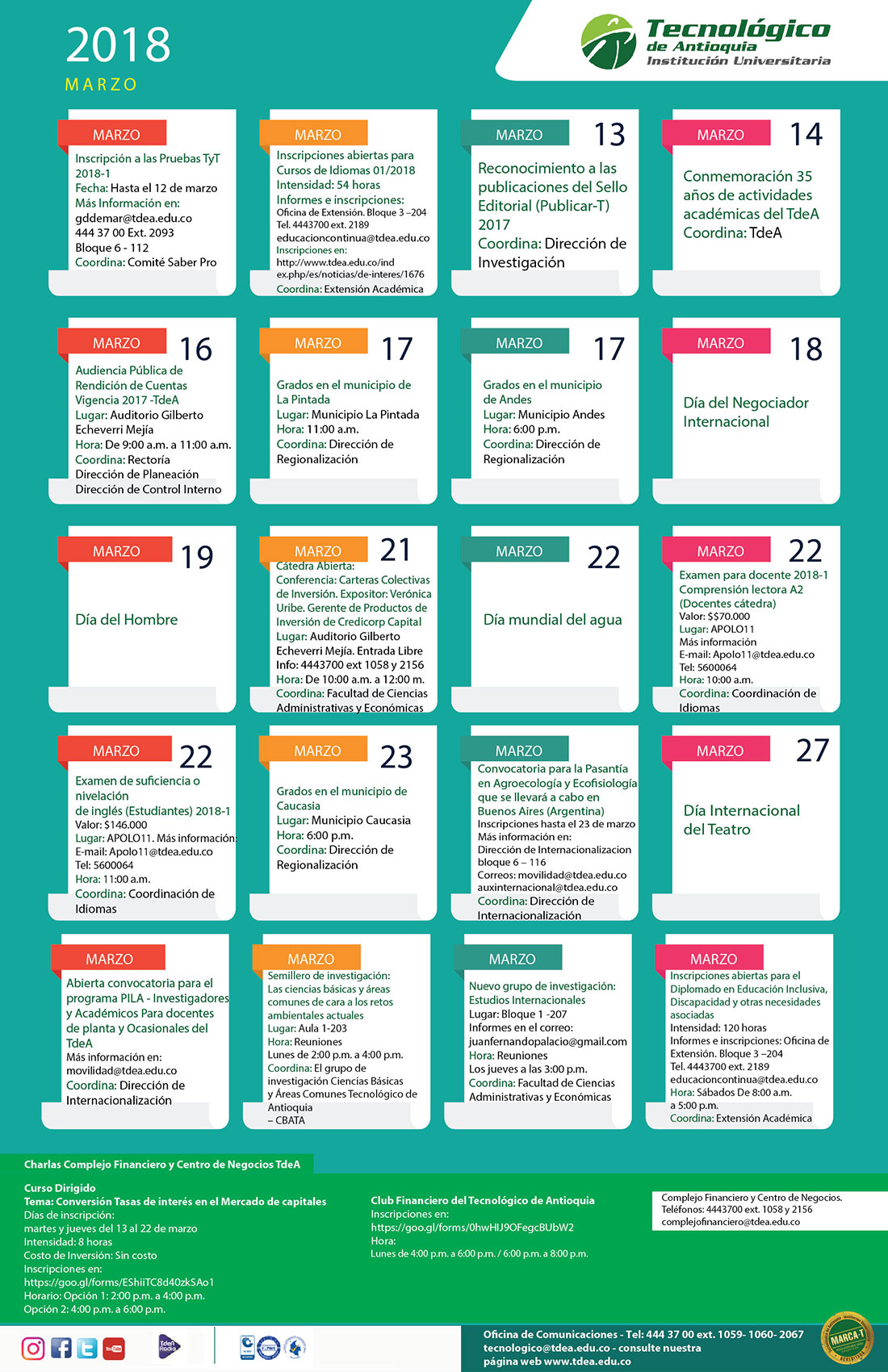 04 - AGENDA - Marzo 12 - 19 - 2018