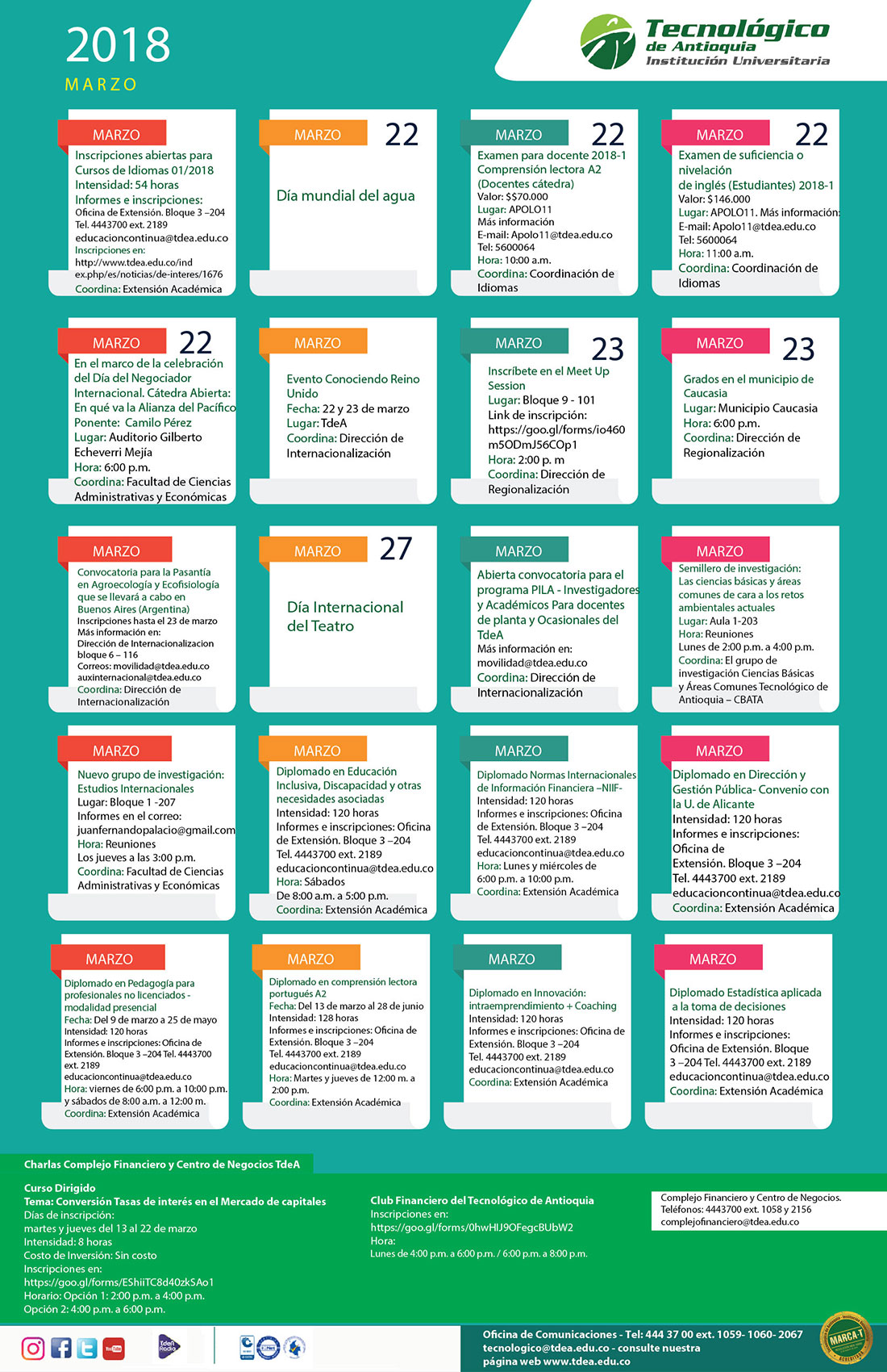 06 - AGENDA - Marzo 20 - 26 - 2018