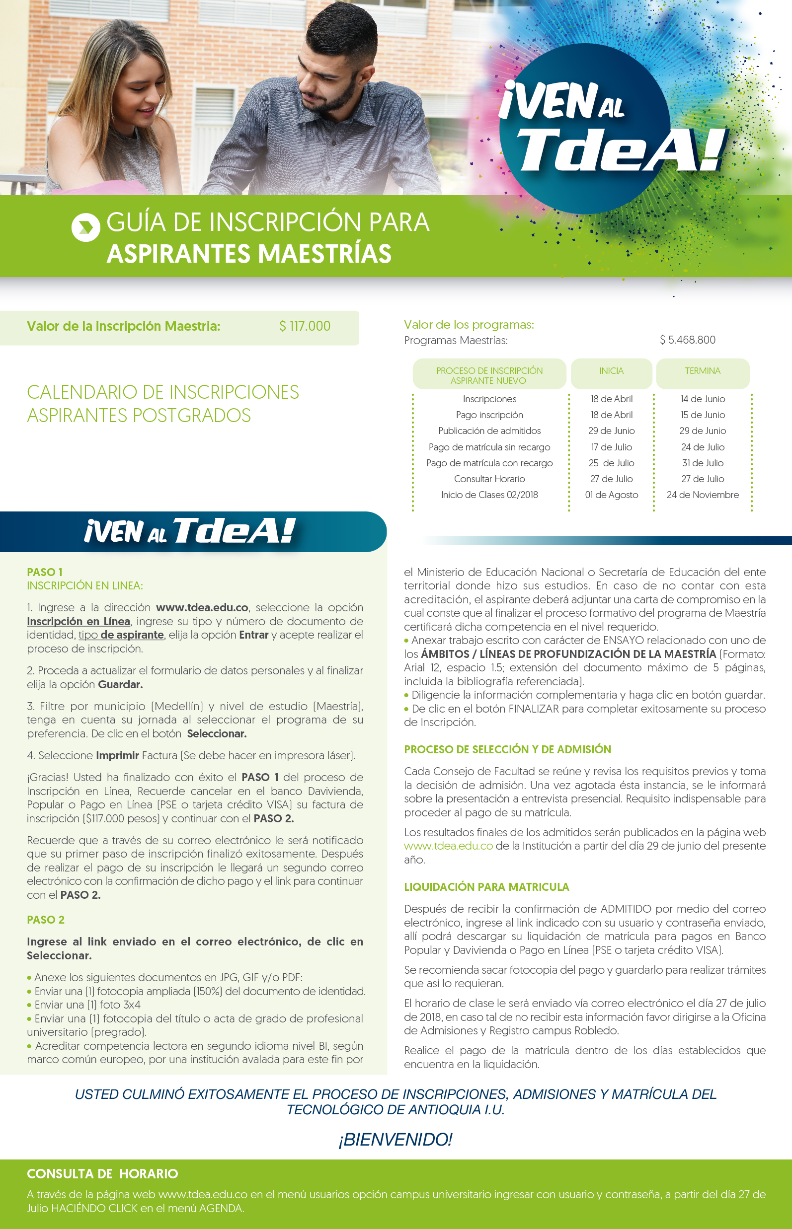 - Guía de inscripción para ASPIRANTES A MAESTRIAS