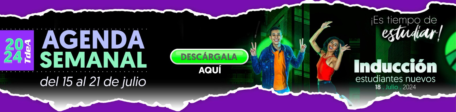 AGENDA SEMANA DEL 15  AL 21 DE JULIO