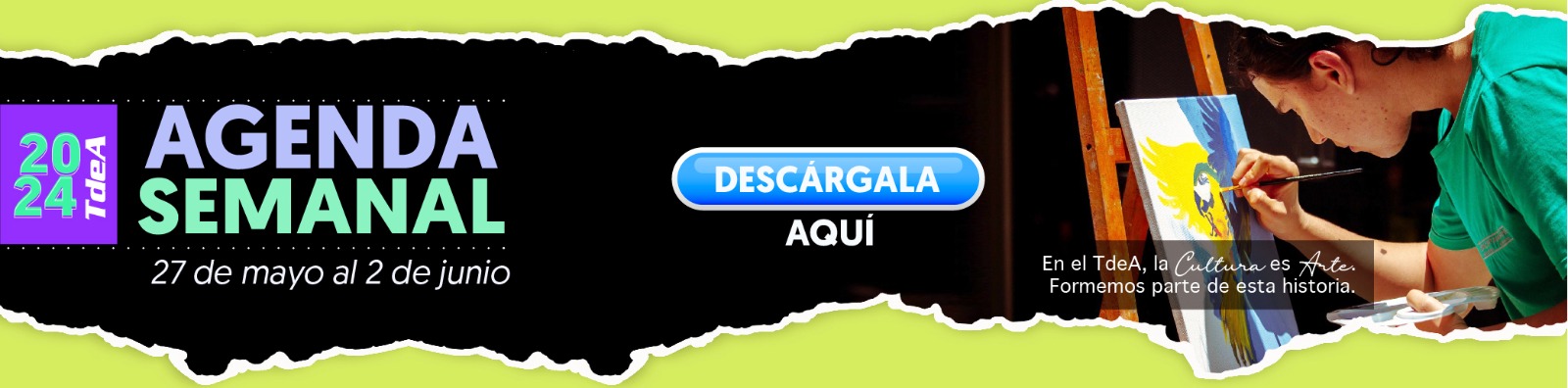 AGENDA SEMANA DEL 27 DE MAYO AL 2 DE JUNIO