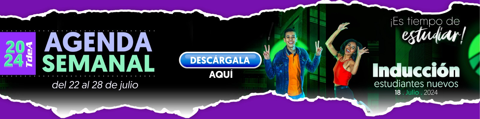 AGENDA SEMANA DEL 22  AL 28 DE JULIO