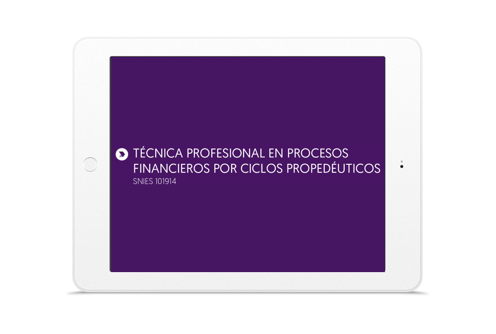 Técnica Profesional en Procesos Financieros por Ciclos Propedéuticos