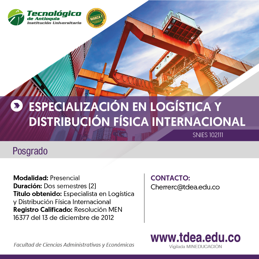 Especialización en Logística y Distribución Física Internacional