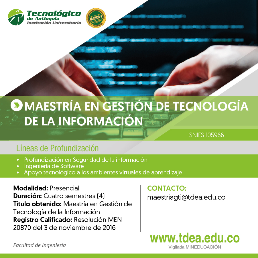 MAESTRÍA EN GESTIÓN DE TECNOLOGÍA DE LA INFORMACIÓN