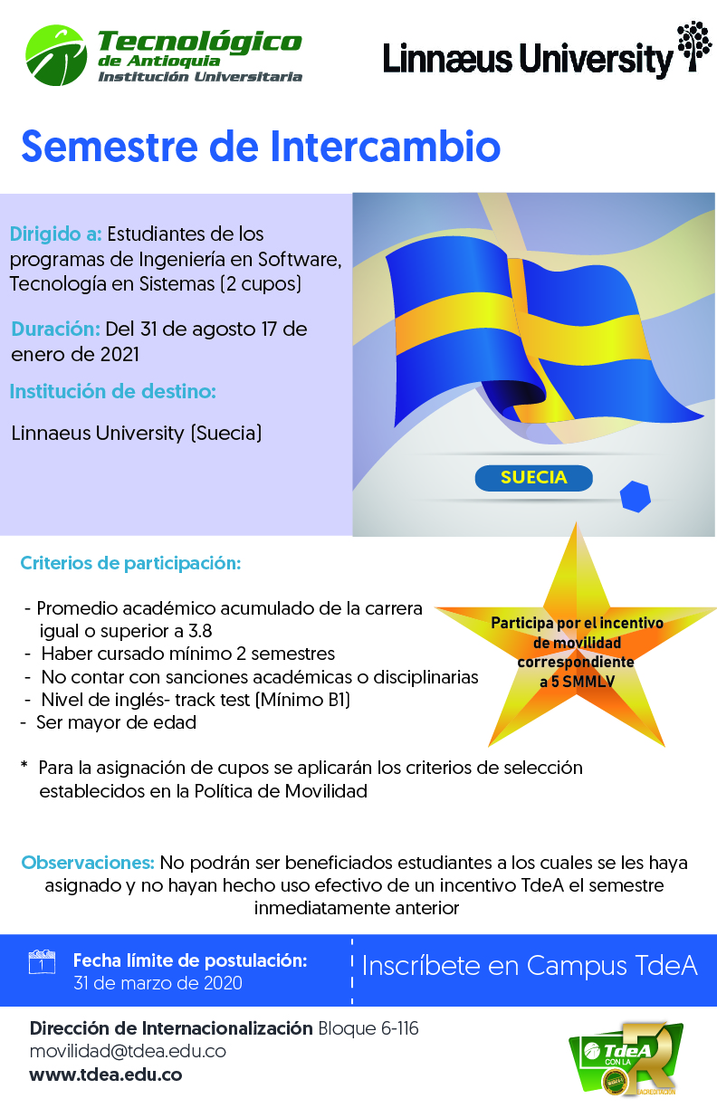 Semestre de intercambio Linnaeus University
