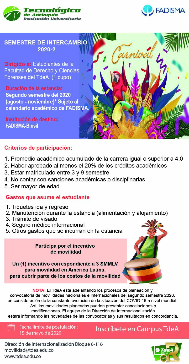 Semestre de intercambio 2020-2