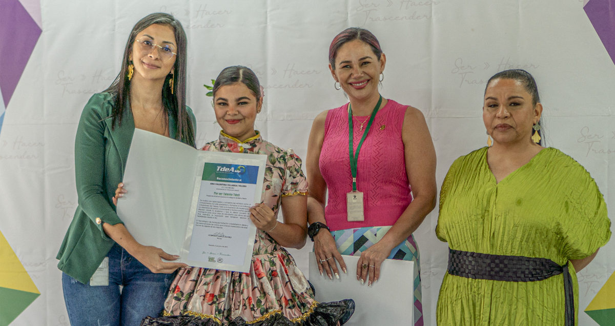 Ana Valentina Villarreal Villera. Estudiante Licenciatura en Educación Infantil. Primer puesto en la categoría de Baile y Danza.